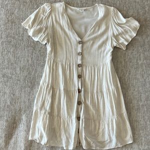 The most perfect boho cream dress